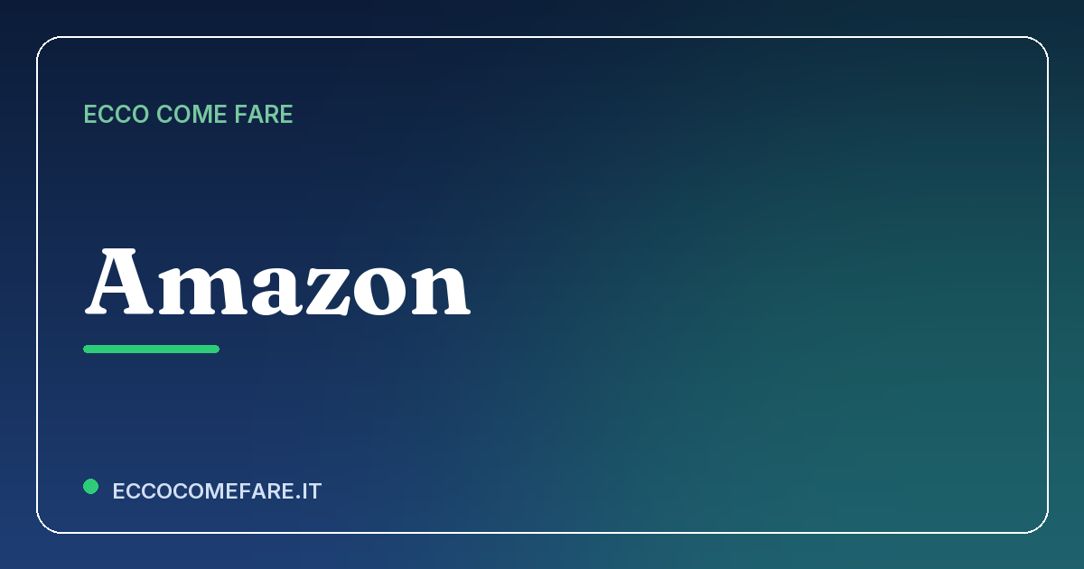 Come fare il pacco per il reso Amazon